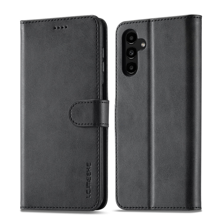 LC.IMEEKE Calf Texture Leather Phone Case, For Samsung Galaxy S23 FE 5G, For Samsung Galaxy A55 5G, For Samsung Galaxy A05, For Samsung Galaxy A05S, For Samsung Galaxy A35 5G, For Samsung Galaxy S24 Ultra 5G, For Samsung Galaxy S24+ 5G                 ...