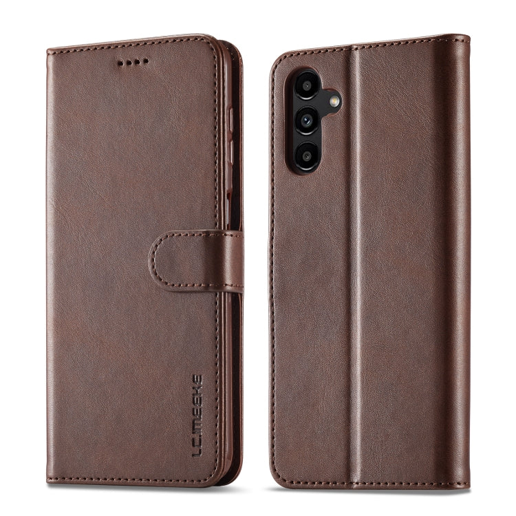 LC.IMEEKE Calf Texture Leather Phone Case, For Samsung Galaxy S23 FE 5G, For Samsung Galaxy A55 5G, For Samsung Galaxy A05, For Samsung Galaxy A05S, For Samsung Galaxy A35 5G, For Samsung Galaxy S24 Ultra 5G, For Samsung Galaxy S24+ 5G                 ...