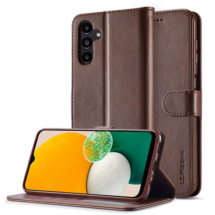 LC.IMEEKE Calf Texture Leather Phone Case, For Samsung Galaxy A25