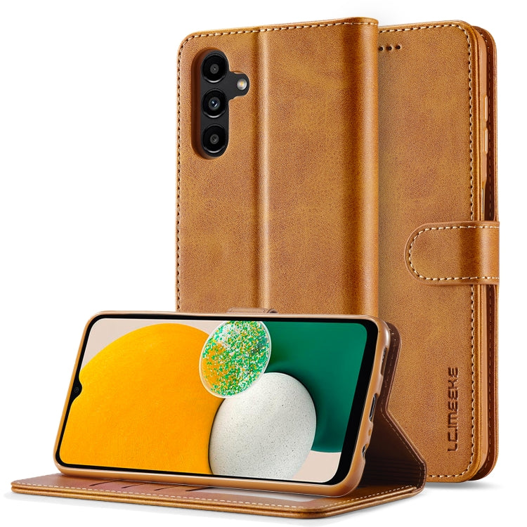 LC.IMEEKE Calf Texture Leather Phone Case, For Samsung Galaxy A25
