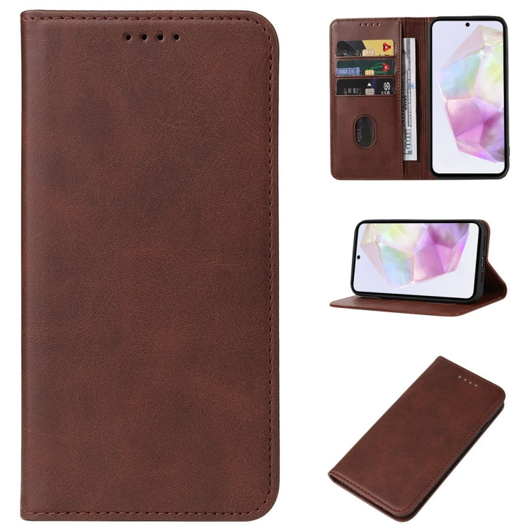 Magnetic Closure Leather Phone Case, For Samsung Galaxy C55, For Samsung Galaxy M55, For Samsung Galaxy M15, For Samsung Galaxy F15, For Samsung Galaxy Xcover7, For Samsung Galaxy A55 5G, For Samsung Galaxy A35 5G, For Samsung Galaxy S24 Ultra 5G      ...