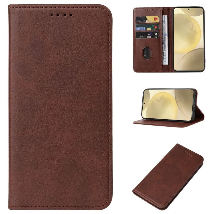 Magnetic Closure Leather Phone Case, For Samsung Galaxy C55, For Samsung Galaxy M55, For Samsung Galaxy M15, For Samsung Galaxy F15, For Samsung Galaxy Xcover7, For Samsung Galaxy A55 5G, For Samsung Galaxy A35 5G, For Samsung Galaxy S24 Ultra 5G      ...