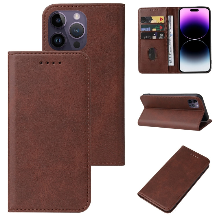 Magnetic Closure Leather Phone Case, For iPhone 15 Pro Max, For iPhone 15 Pro, For iPhone 15 Plus, For iPhone 15