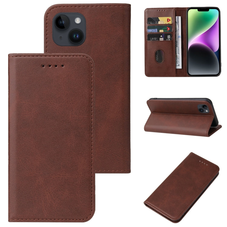 Magnetic Closure Leather Phone Case, For iPhone 15 Pro Max, For iPhone 15 Pro, For iPhone 15 Plus, For iPhone 15