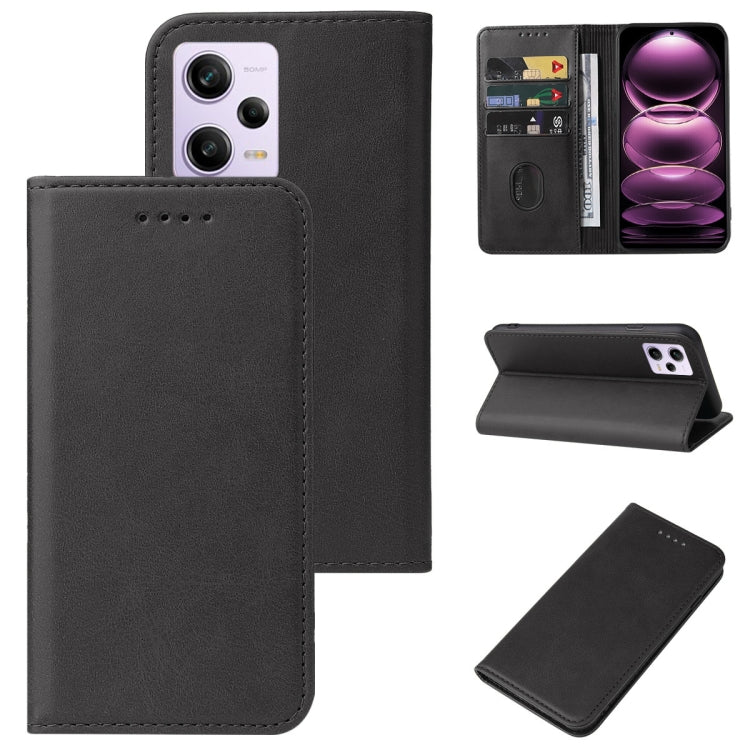 Magnetic Closure Leather Phone Case, For Xiaomi Redmi 12 5G, For Xiaomi Redmi Note 12R, For Xiaomi 13T / 13T Pro, For Xiaomi Redmi 12 4G, For Xiaomi Poco F5 Pro, For Xiaomi Redmi Note 12S, For Xiaomi Redmi A2+, For Xiaomi Redmi Note 12 Pro 5G Global   ...