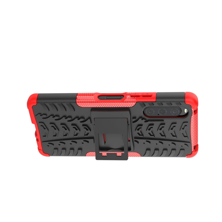 Tire Texture TPU + PC Phone Case with Holder, For Sony Xperia 10 V, For Sony Xperia 1 V