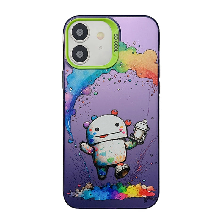 Cute Animal Pattern Series PC + TPU Phone Case, For iPhone 13 Pro, For iPhone 13, For iPhone 12, For iPhone 12 Pro Max