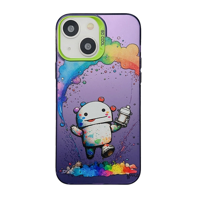 Cute Animal Pattern Series PC + TPU Phone Case, For iPhone 15 Plus, For iPhone 14 Pro Max, For iPhone 15, For iPhone 13 Pro Max