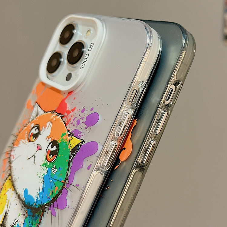 Cute Animal Pattern Series PC + TPU Phone Case, For iPhone 13 Pro, For iPhone 13, For iPhone 12, For iPhone 12 Pro Max