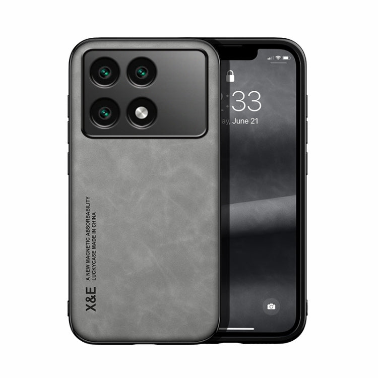 Skin Feel Magnetic Leather Back Phone Case, For Xiaomi Redmi 12 5G, For Xiaomi Redmi K70, For Xiaomi Redmi 12 4G