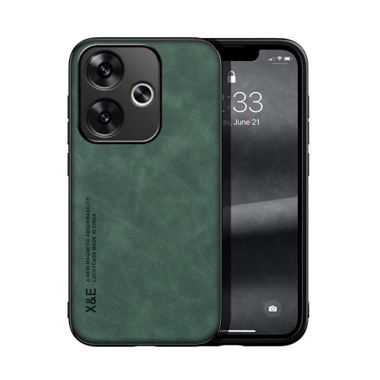 Skin Feel Magnetic Leather Back Phone Case, For Xiaomi Redmi Turbo 3, For Xiaomi Redmi Note 13 Pro 4G, For Xiaomi Redmi Note 13 4G, For Xiaomi Redmi 13C, For Xiaomi Redmi K70E, For Xiaomi 14 Ultra, For Xiaomi 14 Pro, For Xiaomi 14                      ...