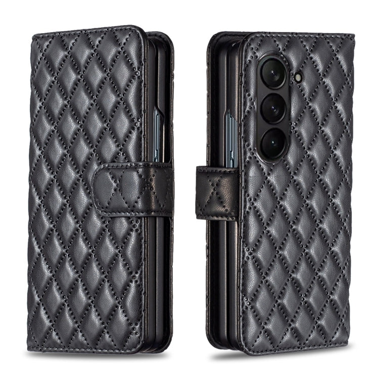 Diamond Lattice Wallet Leather Flip Phone Case, For Samsung Galaxy Z Fold4