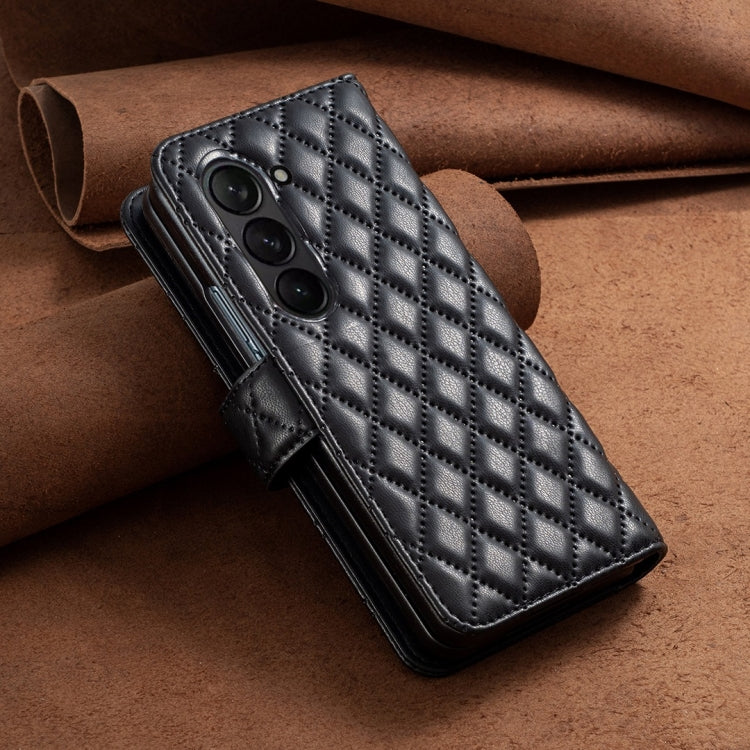 Diamond Lattice Wallet Leather Flip Phone Case, For Samsung Galaxy Z Fold4