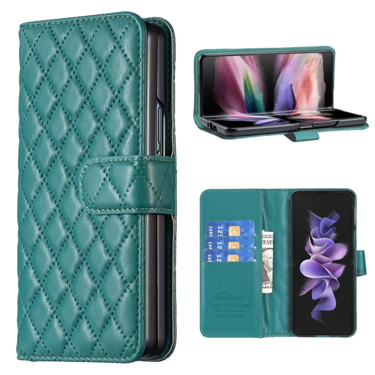Diamond Lattice Wallet Leather Flip Phone Case, For Samsung Galaxy Z Fold4