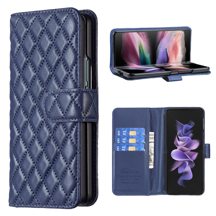 Diamond Lattice Wallet Leather Flip Phone Case, For Samsung Galaxy Z Fold4