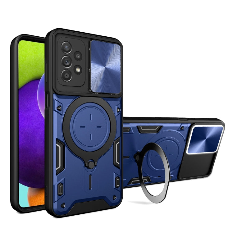 CD Texture Sliding Camshield Magnetic Holder Phone Case, For Samsung Galaxy A35 5G, For Samsung Galaxy S23 FE 5G, For Samsung Galaxy M53 5G, For Samsung Galaxy M33 5G, For Samsung Galaxy A32 4G, For Samsung Galaxy A72 4G / 5G                           ...