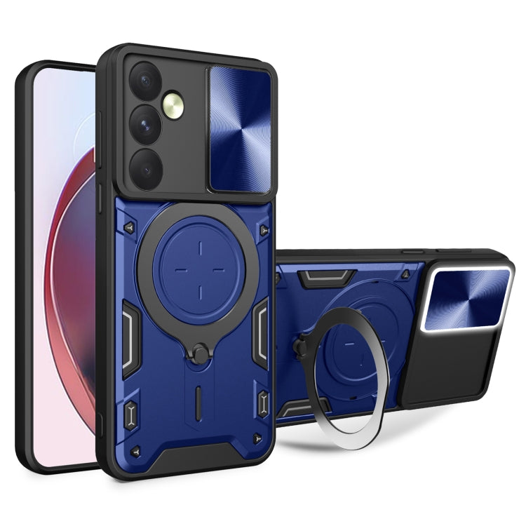 CD Texture Sliding Camshield Magnetic Holder Phone Case, For Samsung Galaxy A35 5G, For Samsung Galaxy S23 FE 5G, For Samsung Galaxy M53 5G, For Samsung Galaxy M33 5G, For Samsung Galaxy A32 4G, For Samsung Galaxy A72 4G / 5G                           ...