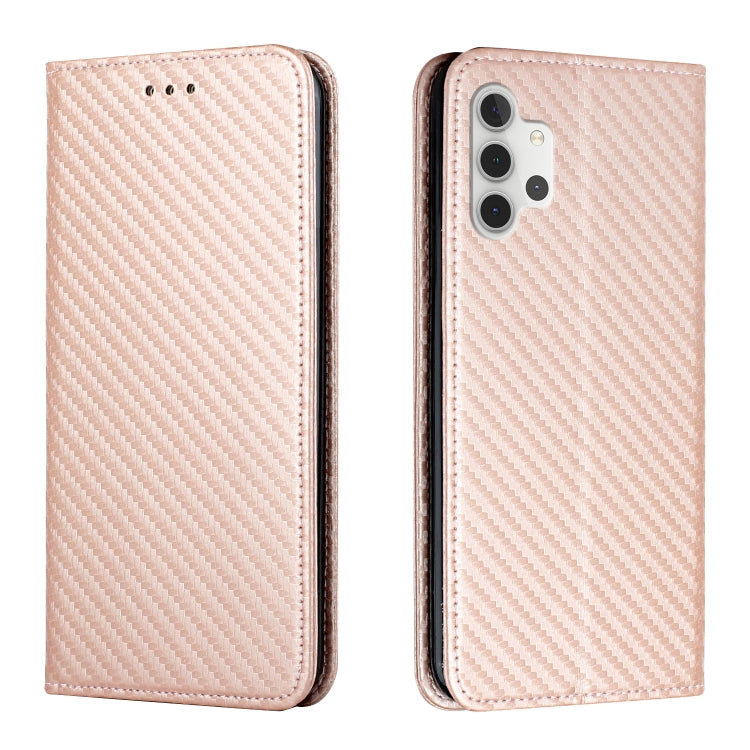 Carbon Fiber Texture Flip Holder Leather Phone Case, For Samsung Galaxy A55, For Samsung Galaxy S24 Ultra 5G, For Samsung Galaxy S23 FE 5G, For Samsung Galaxy S24+ 5G, For Samsung Galaxy A32 4G, For Samsung Galaxy A35, For Samsung Galaxy S24 5G        ...