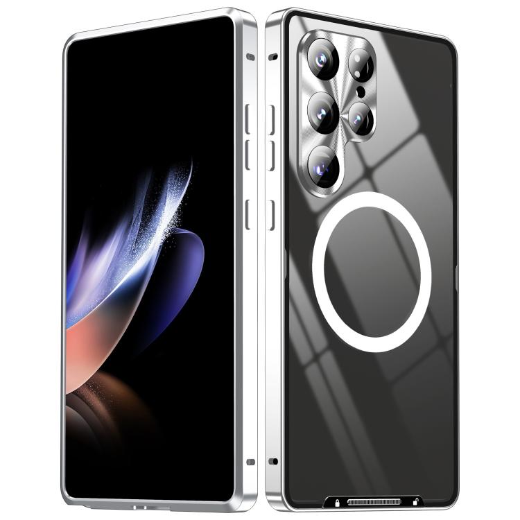 MagSafe Magnetic Frosted Metal Phone Case, For Samsung Galaxy S26 Ultra 5G, For Samsung Galaxy S25 5G, For Samsung Galaxy S25+ 5G, For Samsung Galaxy S25 Ultra 5G, For Samsung Galaxy S24 FE 5G, For Samsung Galaxy S24 Ultra 5G, For Samsung Galaxy S24+ 5...