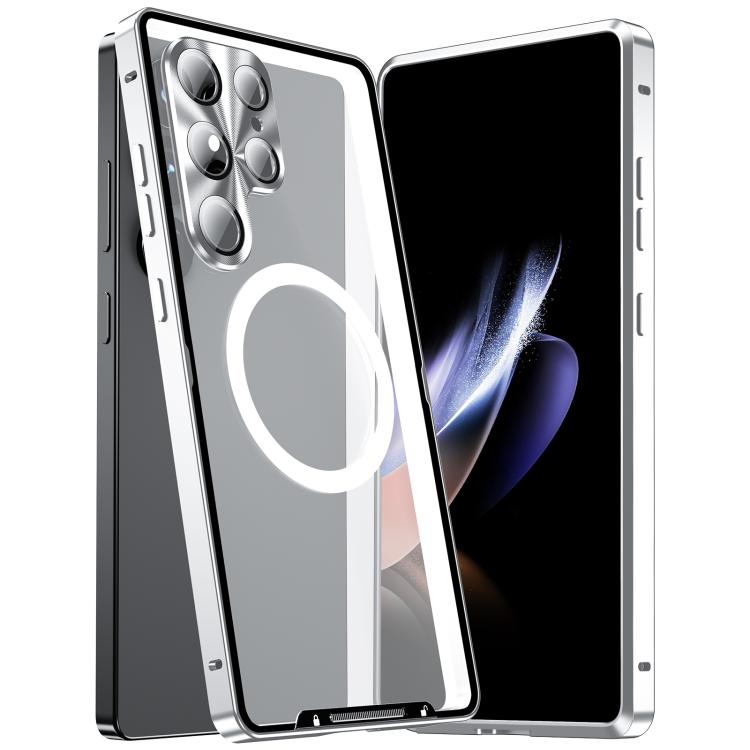 MagSafe Magnetic Frosted Metal Phone Case, For Samsung Galaxy S26 Ultra 5G, For Samsung Galaxy S25 5G, For Samsung Galaxy S25+ 5G, For Samsung Galaxy S25 Ultra 5G, For Samsung Galaxy S24 FE 5G, For Samsung Galaxy S24 Ultra 5G, For Samsung Galaxy S24+ 5...