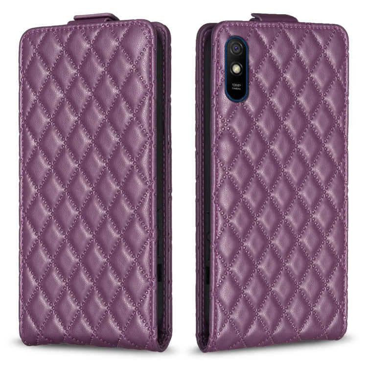 Diamond Lattice Vertical Flip Leather Phone Case, For Xiaomi Redmi 9A, For Xiaomi Redmi 9, For Xiaomi Redmi 9C, For Redmi Note 9 / 10X 4G, For Redmi Note 9 Pro / 9 Pro Max