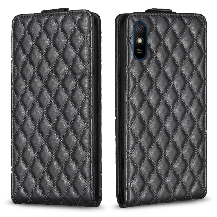 Diamond Lattice Vertical Flip Leather Phone Case, For Xiaomi Redmi 9A, For Xiaomi Redmi 9, For Xiaomi Redmi 9C, For Redmi Note 9 / 10X 4G, For Redmi Note 9 Pro / 9 Pro Max