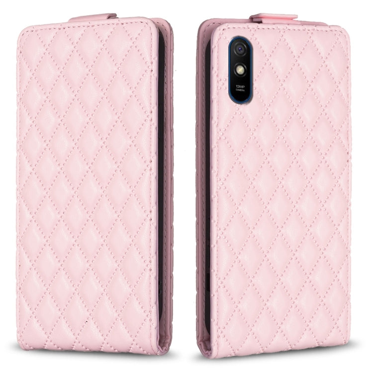 Diamond Lattice Vertical Flip Leather Phone Case, For Xiaomi Redmi 9A, For Xiaomi Redmi 9, For Xiaomi Redmi 9C, For Redmi Note 9 / 10X 4G, For Redmi Note 9 Pro / 9 Pro Max