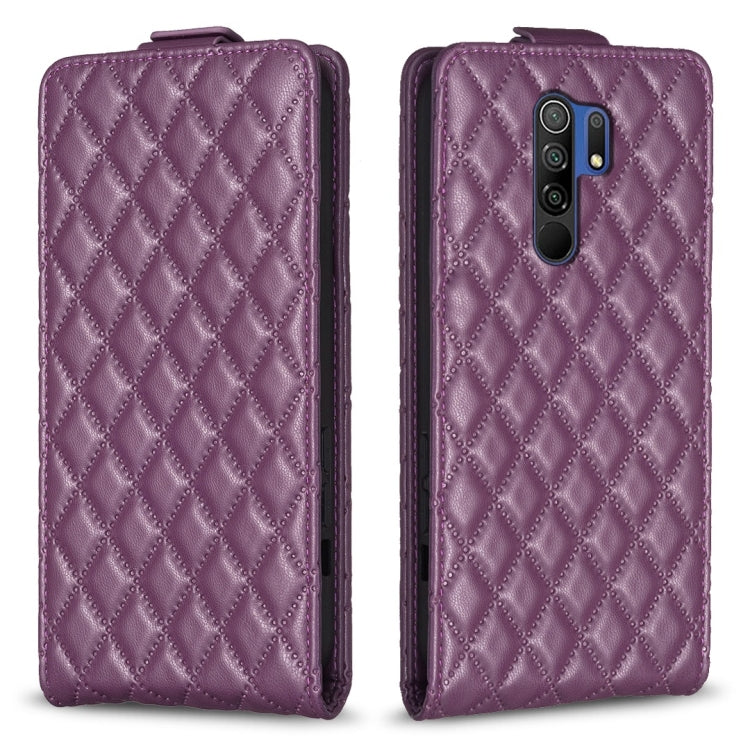 Diamond Lattice Vertical Flip Leather Phone Case, For Xiaomi Redmi 9A, For Xiaomi Redmi 9, For Xiaomi Redmi 9C, For Redmi Note 9 / 10X 4G, For Redmi Note 9 Pro / 9 Pro Max