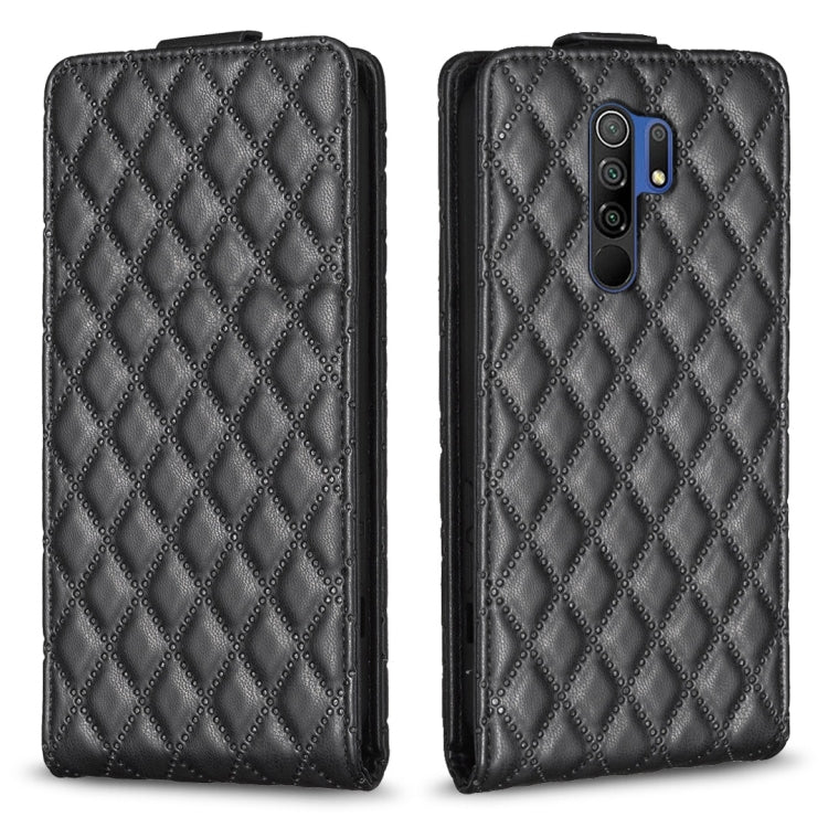 Diamond Lattice Vertical Flip Leather Phone Case, For Xiaomi Redmi 9A, For Xiaomi Redmi 9, For Xiaomi Redmi 9C, For Redmi Note 9 / 10X 4G, For Redmi Note 9 Pro / 9 Pro Max
