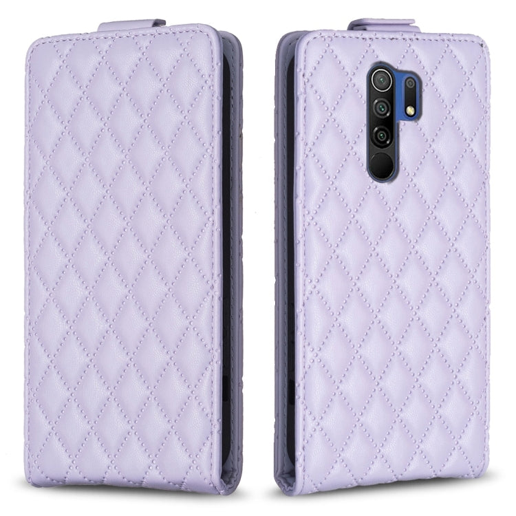Diamond Lattice Vertical Flip Leather Phone Case, For Xiaomi Redmi 9A, For Xiaomi Redmi 9, For Xiaomi Redmi 9C, For Redmi Note 9 / 10X 4G, For Redmi Note 9 Pro / 9 Pro Max