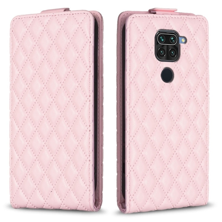 Diamond Lattice Vertical Flip Leather Phone Case, For Xiaomi Redmi 9A, For Xiaomi Redmi 9, For Xiaomi Redmi 9C, For Redmi Note 9 / 10X 4G, For Redmi Note 9 Pro / 9 Pro Max