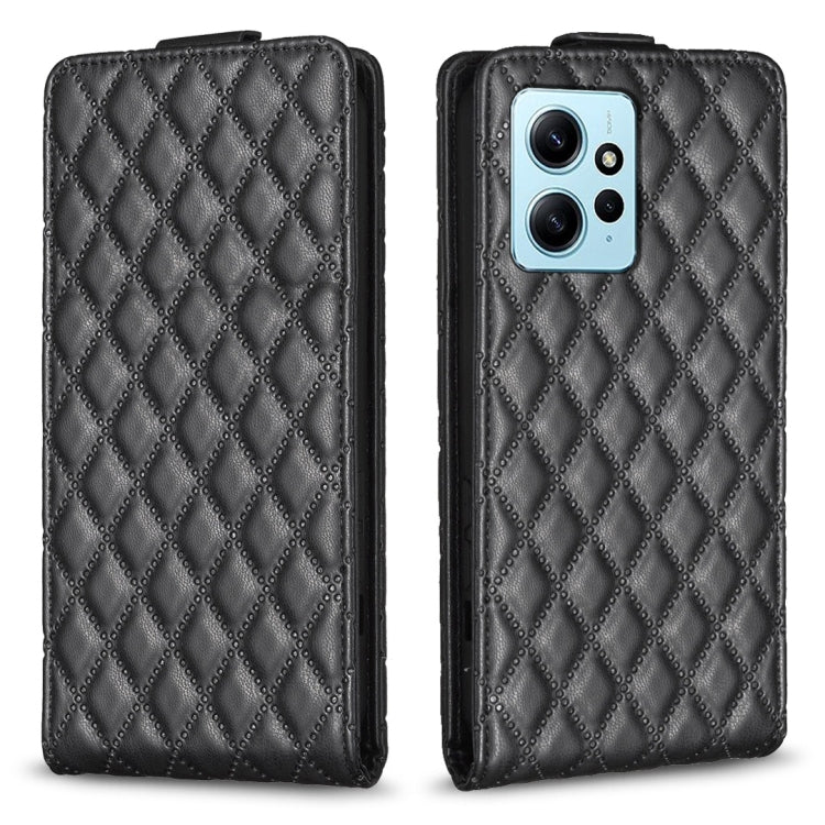 Diamond Lattice Vertical Flip Leather Phone Case, For Redmi Note 12 Turbo, For Redmi Note 12S / 11 Global, For Redmi Note 12 4G Global, For Xiaomi Civi 3 5G, For Redmi A1 / A1+ / A2, For Xiaomi Poco C55 / Redmi 12C, For Redmi Note 12 Pro+ Global       ...