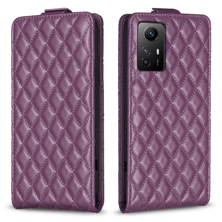 Diamond Lattice Vertical Flip Leather Phone Case, For Redmi Note 12 Turbo, For Redmi Note 12S / 11 Global, For Redmi Note 12 4G Global, For Xiaomi Civi 3 5G, For Redmi A1 / A1+ / A2, For Xiaomi Poco C55 / Redmi 12C, For Redmi Note 12 Pro+ Global       ...