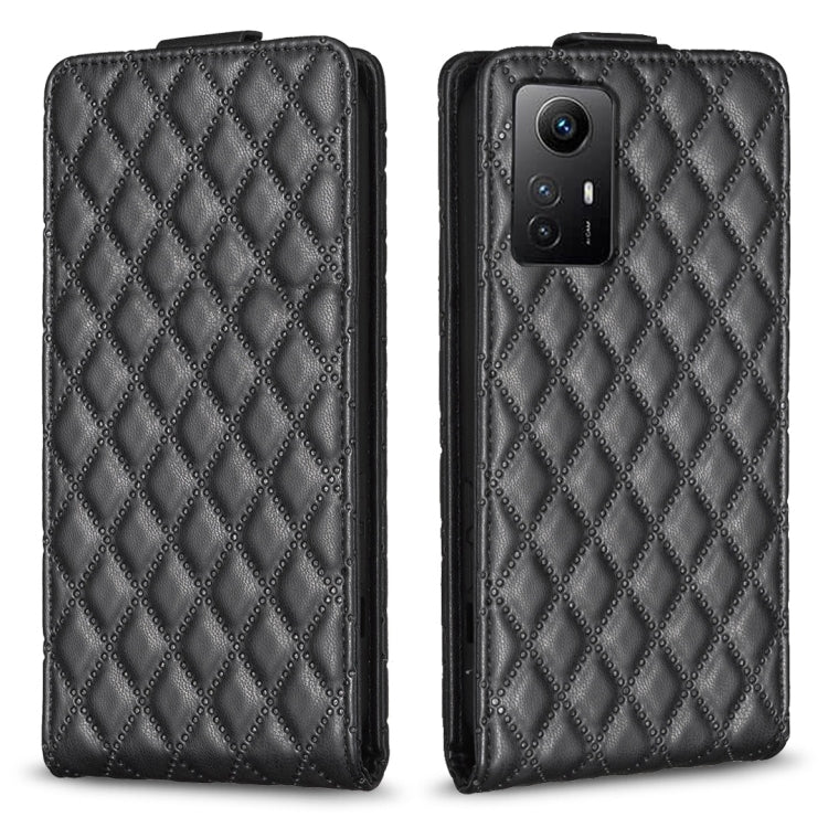 Diamond Lattice Vertical Flip Leather Phone Case, For Redmi Note 12 Turbo, For Redmi Note 12S / 11 Global, For Redmi Note 12 4G Global, For Xiaomi Civi 3 5G, For Redmi A1 / A1+ / A2, For Xiaomi Poco C55 / Redmi 12C, For Redmi Note 12 Pro+ Global       ...