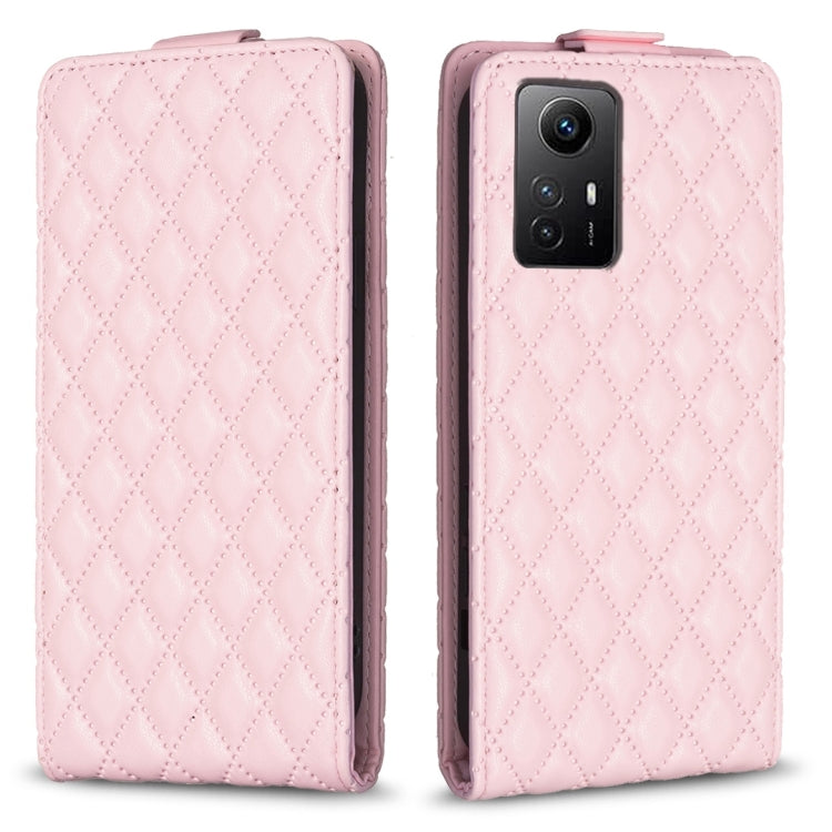 Diamond Lattice Vertical Flip Leather Phone Case, For Redmi Note 12 Turbo, For Redmi Note 12S / 11 Global, For Redmi Note 12 4G Global, For Xiaomi Civi 3 5G, For Redmi A1 / A1+ / A2, For Xiaomi Poco C55 / Redmi 12C, For Redmi Note 12 Pro+ Global       ...