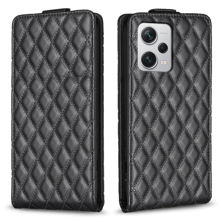 Diamond Lattice Vertical Flip Leather Phone Case, For Redmi Note 12 Turbo, For Redmi Note 12S / 11 Global, For Redmi Note 12 4G Global, For Xiaomi Civi 3 5G, For Redmi A1 / A1+ / A2, For Xiaomi Poco C55 / Redmi 12C, For Redmi Note 12 Pro+ Global       ...