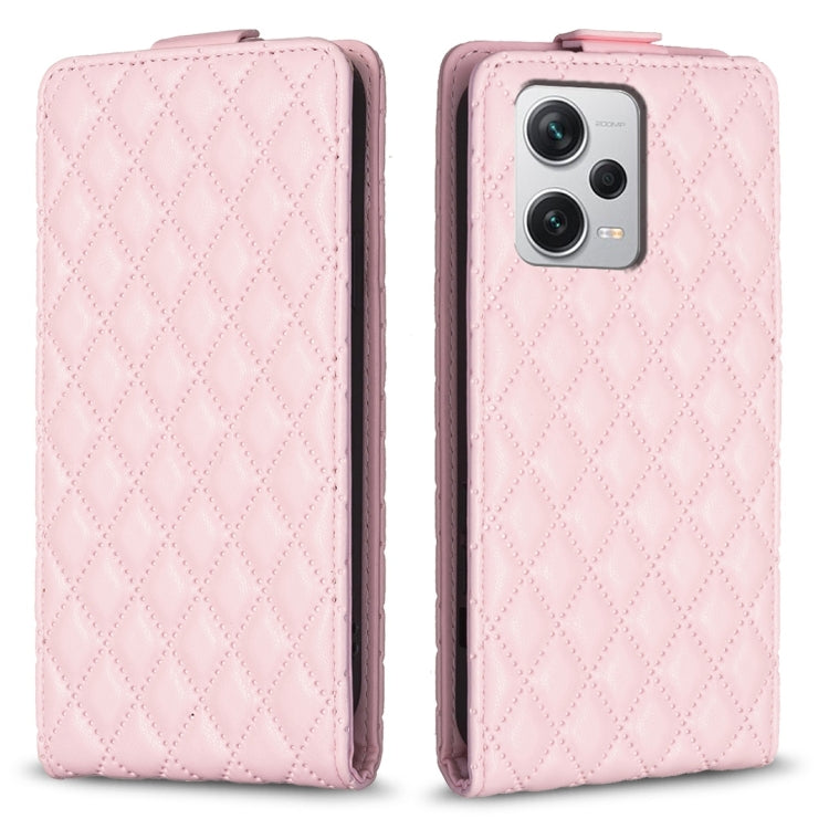 Diamond Lattice Vertical Flip Leather Phone Case, For Redmi Note 12 Turbo, For Redmi Note 12S / 11 Global, For Redmi Note 12 4G Global, For Xiaomi Civi 3 5G, For Redmi A1 / A1+ / A2, For Xiaomi Poco C55 / Redmi 12C, For Redmi Note 12 Pro+ Global       ...
