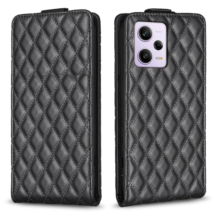 Diamond Lattice Vertical Flip Leather Phone Case, For Redmi Note 12 Turbo, For Redmi Note 12S / 11 Global, For Redmi Note 12 4G Global, For Xiaomi Civi 3 5G, For Redmi A1 / A1+ / A2, For Xiaomi Poco C55 / Redmi 12C, For Redmi Note 12 Pro+ Global       ...