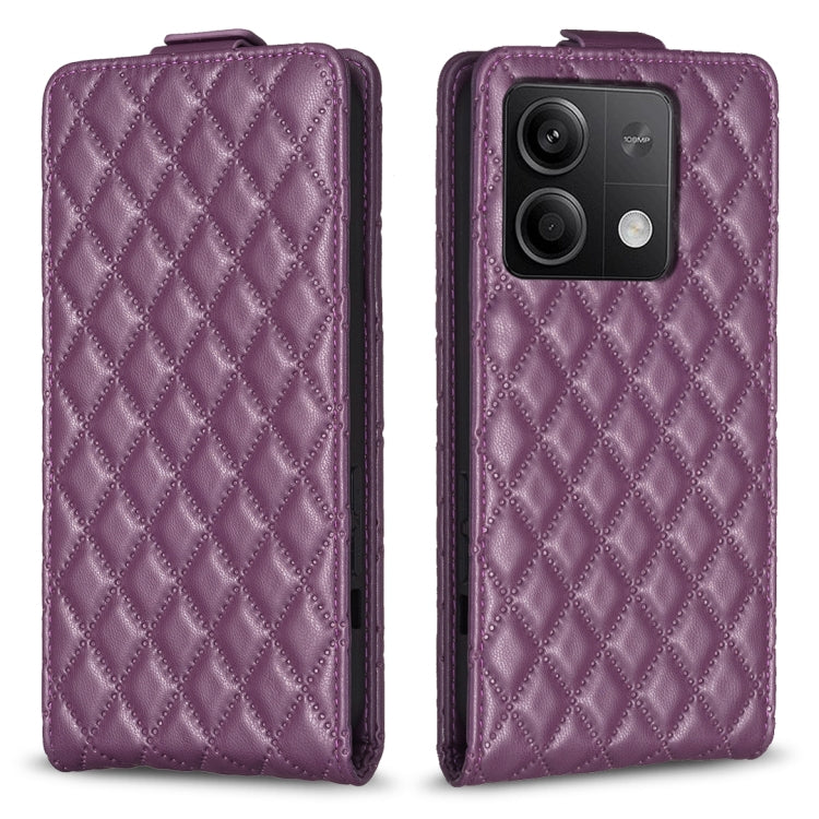 Diamond Lattice Vertical Flip Leather Phone Case, For Xiaomi Redmi Note 13 Pro 4G Global, For Xiaomi Poco M6 Pro 4G, For Xiaomi Redmi Note 13 4G Global, For Xiaomi Redmi Note 13, For Xiaomi Redmi 13C, For Xiaomi Redmi Note 13 Pro+ 5G                   ...