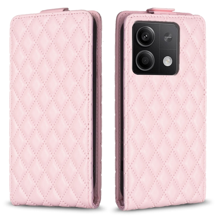 Diamond Lattice Vertical Flip Leather Phone Case, For Xiaomi Redmi Note 13 Pro 4G Global, For Xiaomi Poco M6 Pro 4G, For Xiaomi Redmi Note 13 4G Global, For Xiaomi Redmi Note 13, For Xiaomi Redmi 13C, For Xiaomi Redmi Note 13 Pro+ 5G                   ...