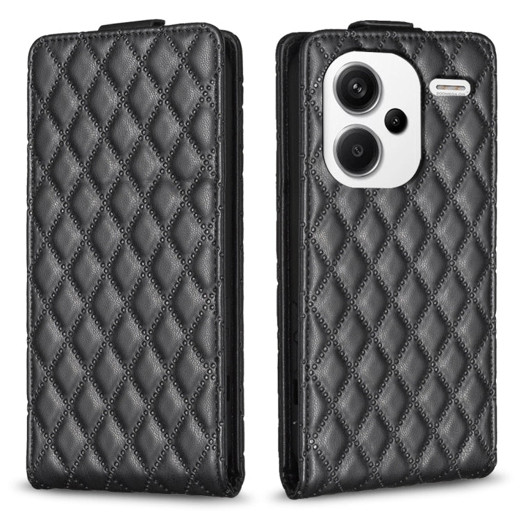 Diamond Lattice Vertical Flip Leather Phone Case, For Xiaomi Redmi Note 13 Pro 4G Global, For Xiaomi Poco M6 Pro 4G, For Xiaomi Redmi Note 13 4G Global, For Xiaomi Redmi Note 13, For Xiaomi Redmi 13C, For Xiaomi Redmi Note 13 Pro+ 5G                   ...