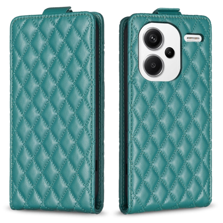 Diamond Lattice Vertical Flip Leather Phone Case, For Xiaomi Redmi Note 13 Pro 4G Global, For Xiaomi Poco M6 Pro 4G, For Xiaomi Redmi Note 13 4G Global, For Xiaomi Redmi Note 13, For Xiaomi Redmi 13C, For Xiaomi Redmi Note 13 Pro+ 5G                   ...