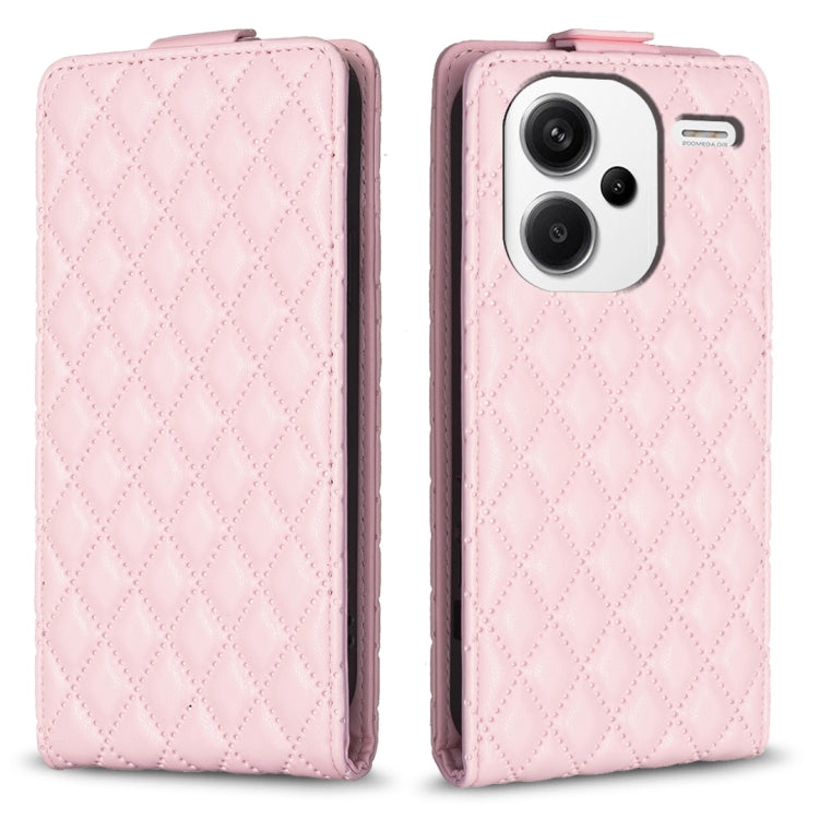 Diamond Lattice Vertical Flip Leather Phone Case, For Xiaomi Redmi Note 13 Pro 4G Global, For Xiaomi Poco M6 Pro 4G, For Xiaomi Redmi Note 13 4G Global, For Xiaomi Redmi Note 13, For Xiaomi Redmi 13C, For Xiaomi Redmi Note 13 Pro+ 5G                   ...