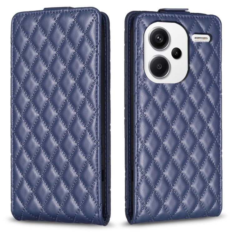 Diamond Lattice Vertical Flip Leather Phone Case, For Xiaomi Redmi Note 13 Pro 4G Global, For Xiaomi Poco M6 Pro 4G, For Xiaomi Redmi Note 13 4G Global, For Xiaomi Redmi Note 13, For Xiaomi Redmi 13C, For Xiaomi Redmi Note 13 Pro+ 5G                   ...
