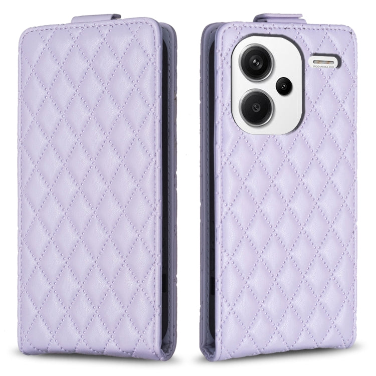 Diamond Lattice Vertical Flip Leather Phone Case, For Xiaomi Redmi Note 13 Pro 4G Global, For Xiaomi Poco M6 Pro 4G, For Xiaomi Redmi Note 13 4G Global, For Xiaomi Redmi Note 13, For Xiaomi Redmi 13C, For Xiaomi Redmi Note 13 Pro+ 5G                   ...
