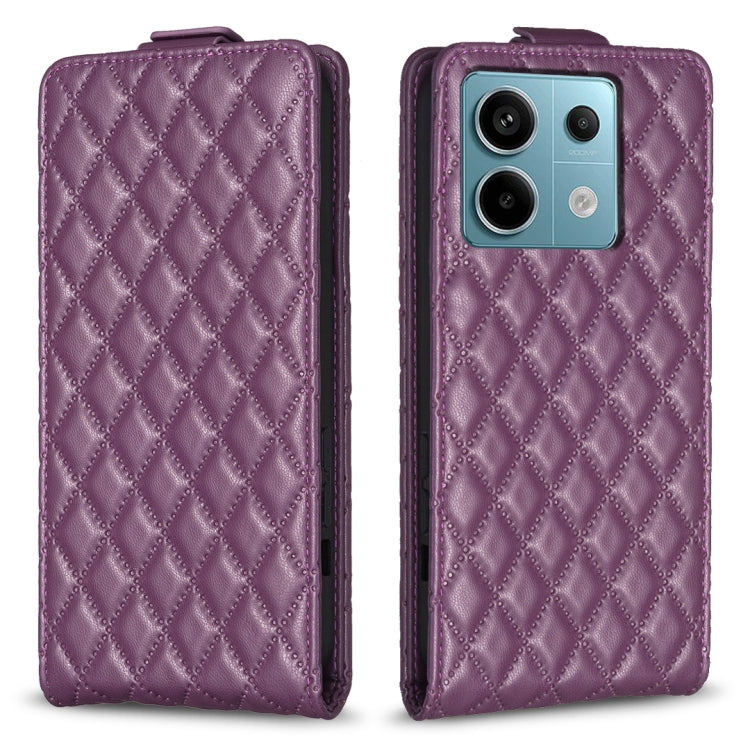 Diamond Lattice Vertical Flip Leather Phone Case, For Xiaomi Redmi Note 13 Pro 4G Global, For Xiaomi Poco M6 Pro 4G, For Xiaomi Redmi Note 13 4G Global, For Xiaomi Redmi Note 13, For Xiaomi Redmi 13C, For Xiaomi Redmi Note 13 Pro+ 5G                   ...