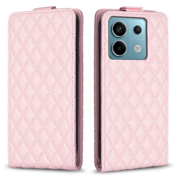Diamond Lattice Vertical Flip Leather Phone Case, For Xiaomi Redmi Note 13 Pro 4G Global, For Xiaomi Poco M6 Pro 4G, For Xiaomi Redmi Note 13 4G Global, For Xiaomi Redmi Note 13, For Xiaomi Redmi 13C, For Xiaomi Redmi Note 13 Pro+ 5G                   ...