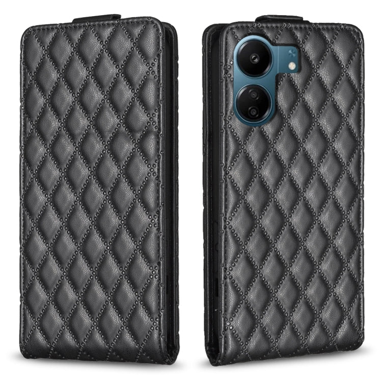 Diamond Lattice Vertical Flip Leather Phone Case, For Xiaomi Redmi Note 13 Pro 4G Global, For Xiaomi Poco M6 Pro 4G, For Xiaomi Redmi Note 13 4G Global, For Xiaomi Redmi Note 13, For Xiaomi Redmi 13C, For Xiaomi Redmi Note 13 Pro+ 5G                   ...