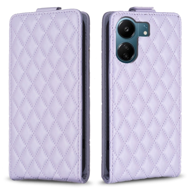 Diamond Lattice Vertical Flip Leather Phone Case, For Xiaomi Redmi Note 13 Pro 4G Global, For Xiaomi Poco M6 Pro 4G, For Xiaomi Redmi Note 13 4G Global, For Xiaomi Redmi Note 13, For Xiaomi Redmi 13C, For Xiaomi Redmi Note 13 Pro+ 5G                   ...