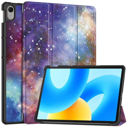 Custer Painted 3-Fold Holder Smart Leather Tablet Case, For Huawei MatePad 11.5 2023